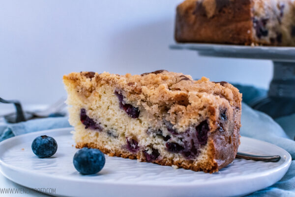 Blaubeer-Vanille-Streuselkuchen - Wienerbrød - skandinavisch backen
