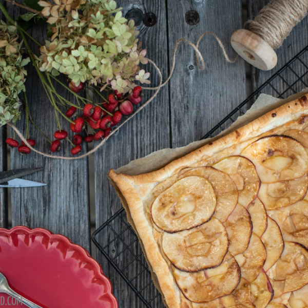 Apfel-Marzipan-Tarte - Wienerbrød - skandinavisch backen