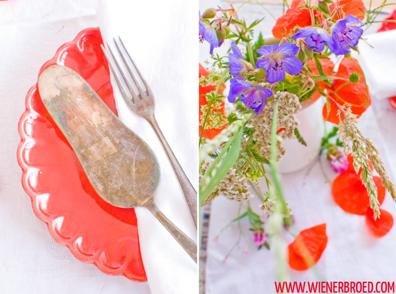 Erdbeer-Biskuitwaffel-Torte - Wienerbrød - skandinavisch backen