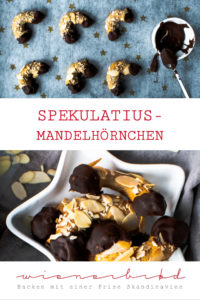 Spekulatius-Mandelhörnchen, der Klassiker in der Weihnachtsverionus / Spicy almond crescent, the classic in a Christmas version [wienerbroed.com]