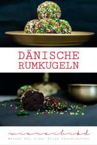 Romkugler, dänische Rumkugeln in der Weihnachtsversion / Romkugler, Danish rum balls, Christmas version [wienerbroed.com]