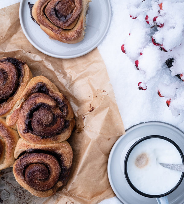 Bostonkakku, finnischer Zimtschnecken.L?Kuchen, herrlich saftig und fluffig / Bostonkakku, Finnish Cinnamon bun cake, fluffy and moist [wienerbroed.com]