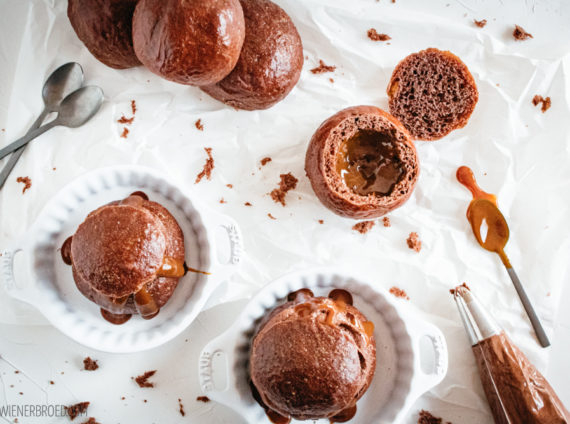 {Chokladsemlor} Mit Karamell ist alles lecker