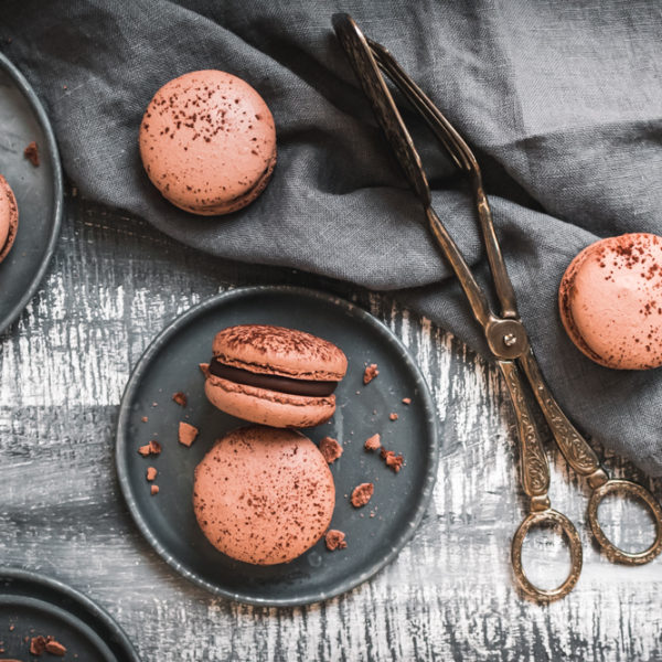 Schokoladen-Macarons - Wienerbrød - skandinavisch backen