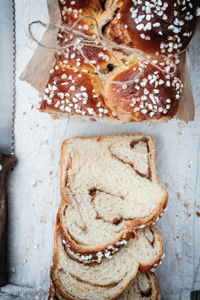 Zimtschnecken-Zopf - Wienerbrød - skandinavisch backen