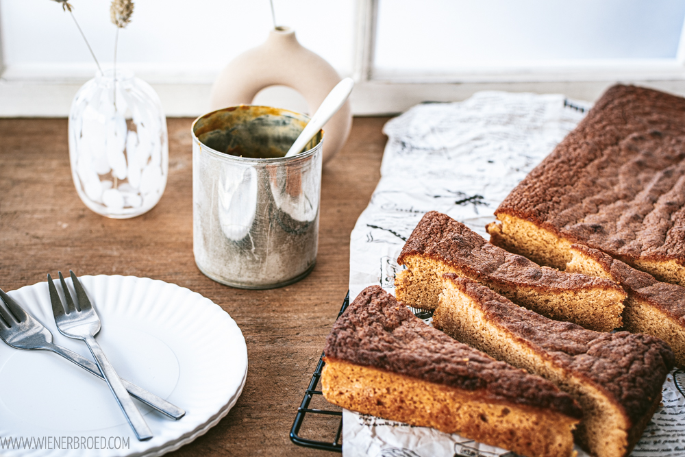 Schwedischer Blondie mit Karamell