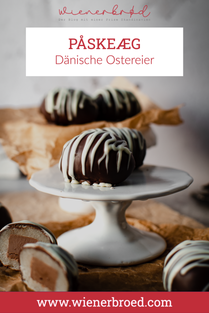 Påskeæg - Rezept für dänische Schokoladeneier mit Marzipan und Nougat. einfaches Osterrezept [wienerbroed.com]