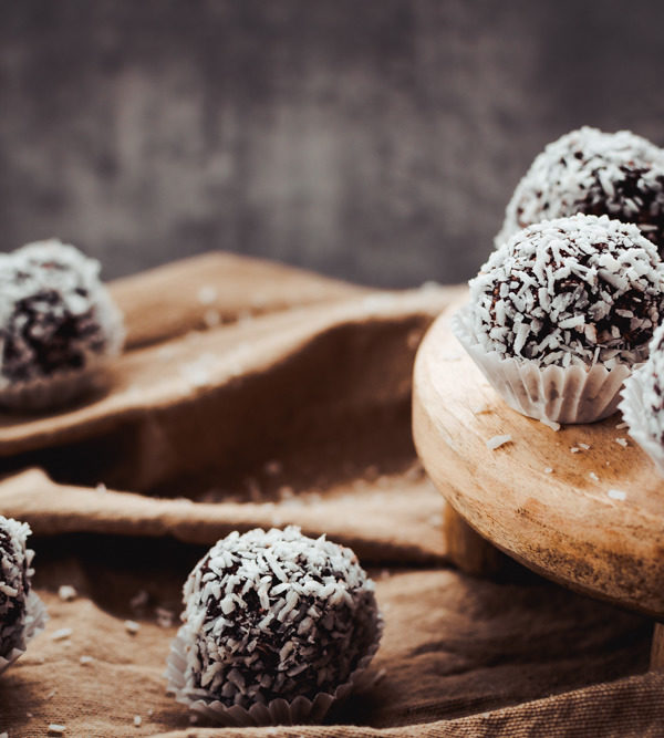 schwedische Chokladboller mit Kokos