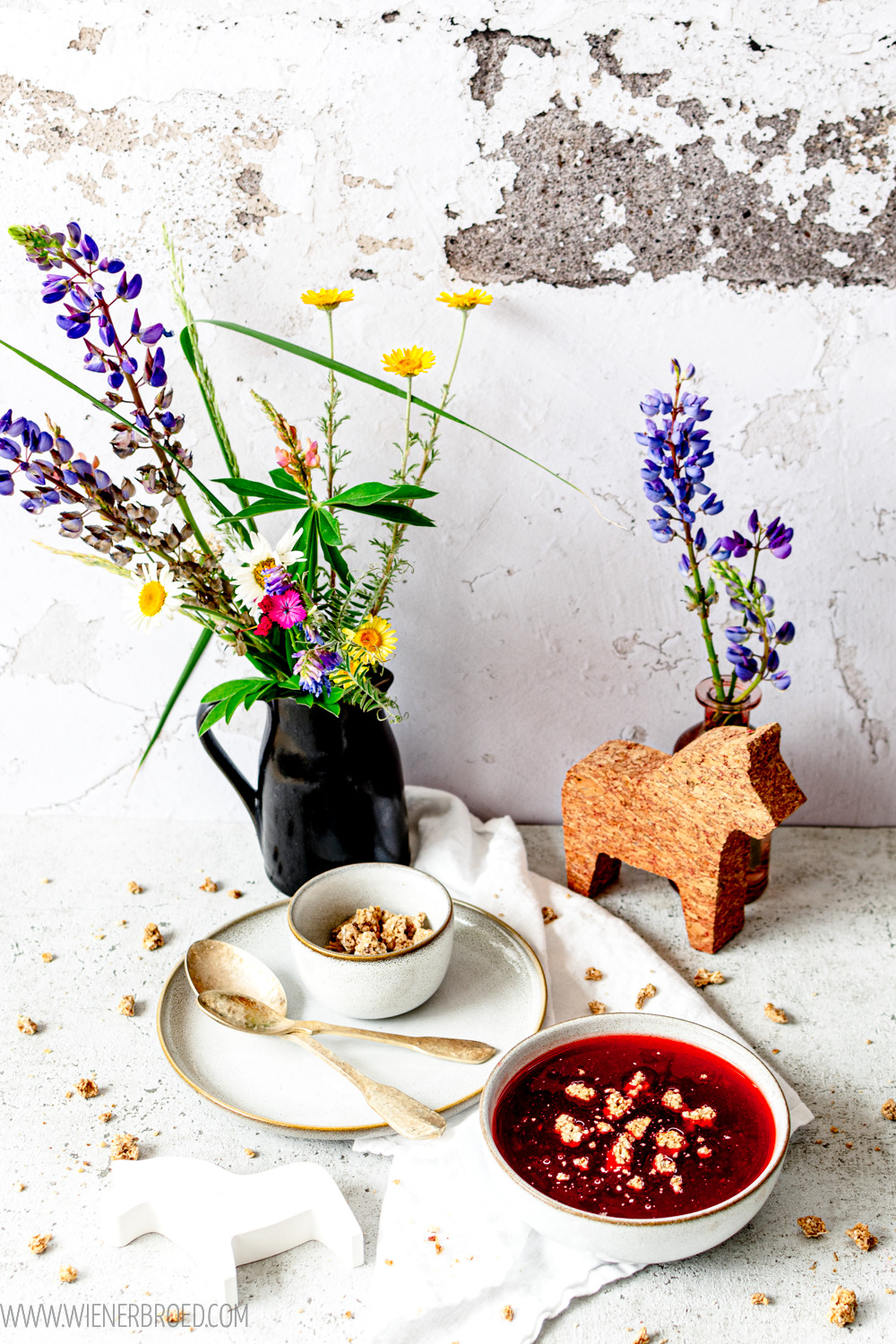 Fruchtsuppe mit Erdbeeren