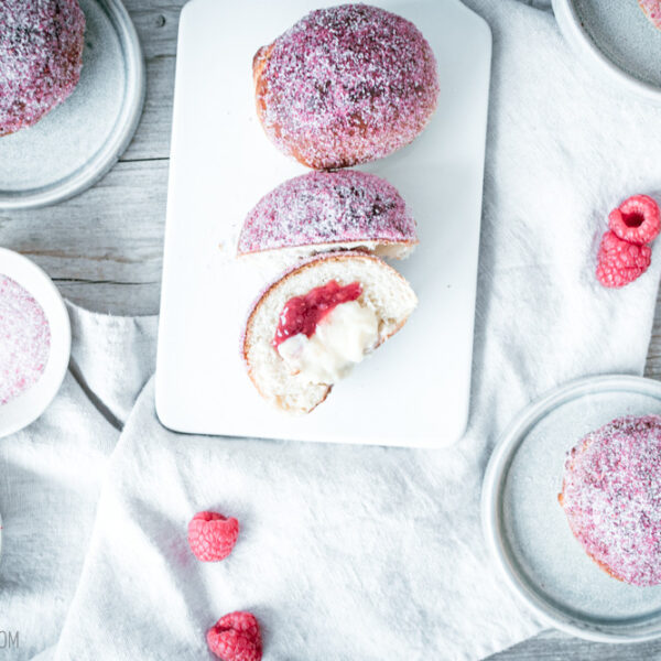 Rezept für Fastelavnsboller mit Himbeeren und Vanille – Faschingknaller 2024 aus Dänemark